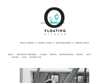 Tablet Screenshot of floatingfitness.com